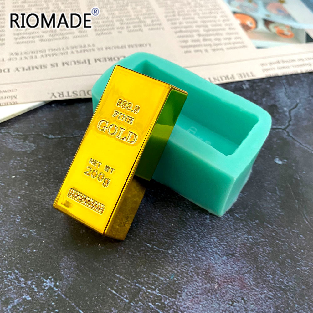 Gold Brick Shape Silicone Mold - огляд і ціна Candle Molds