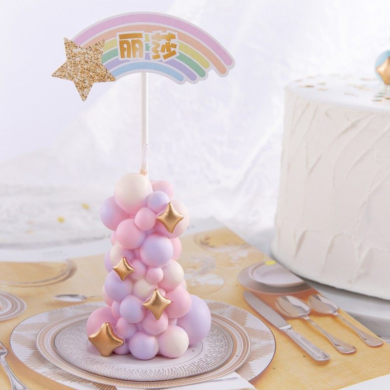 Colorful balloon pillar candle - огляд і ціна Paraffin Wax