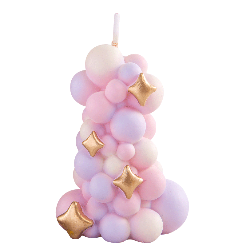 Colorful balloon pillar candle - огляд і ціна Paraffin Wax