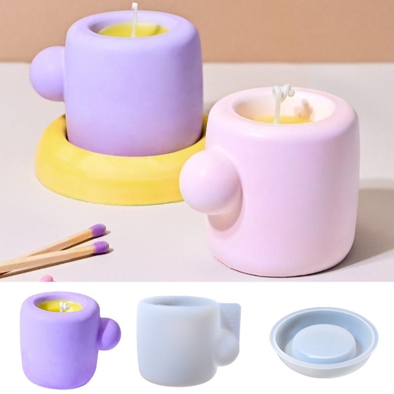 3D Mug With Coaster Silicone M - огляд і ціна Candle Containers