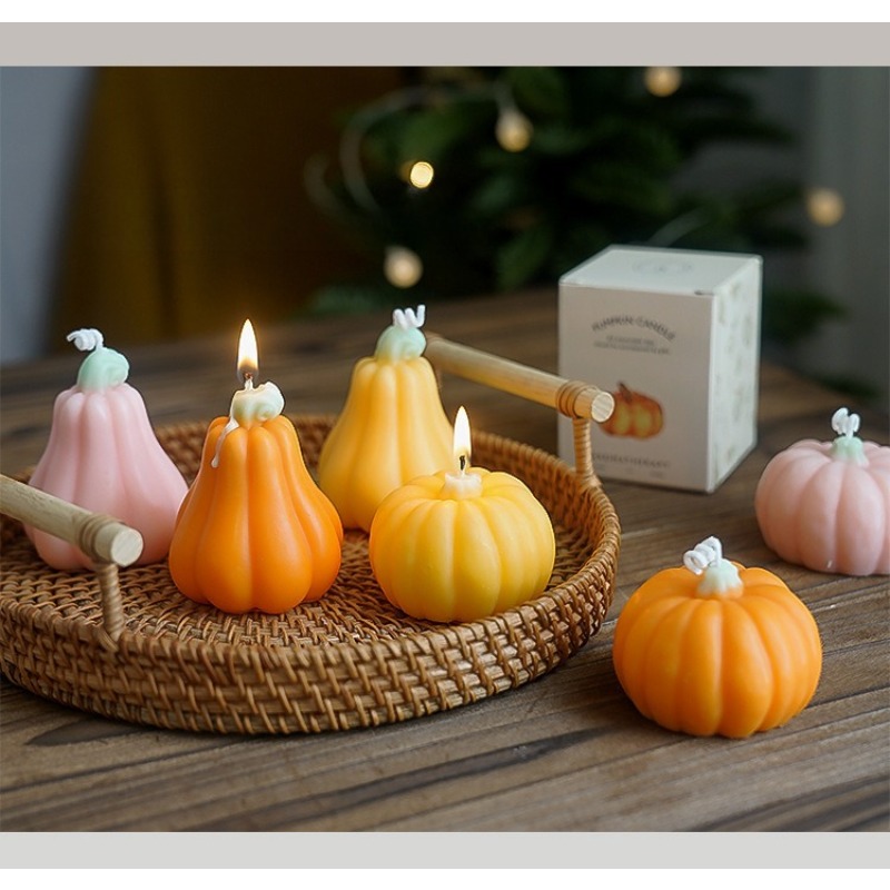 Handmade Halloween Pumpkin Sce - огляд і ціна Silk Candle