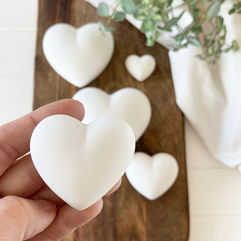 5pcs Heart-Shaped Gypsum Candl - огляд і ціна Candle Molds