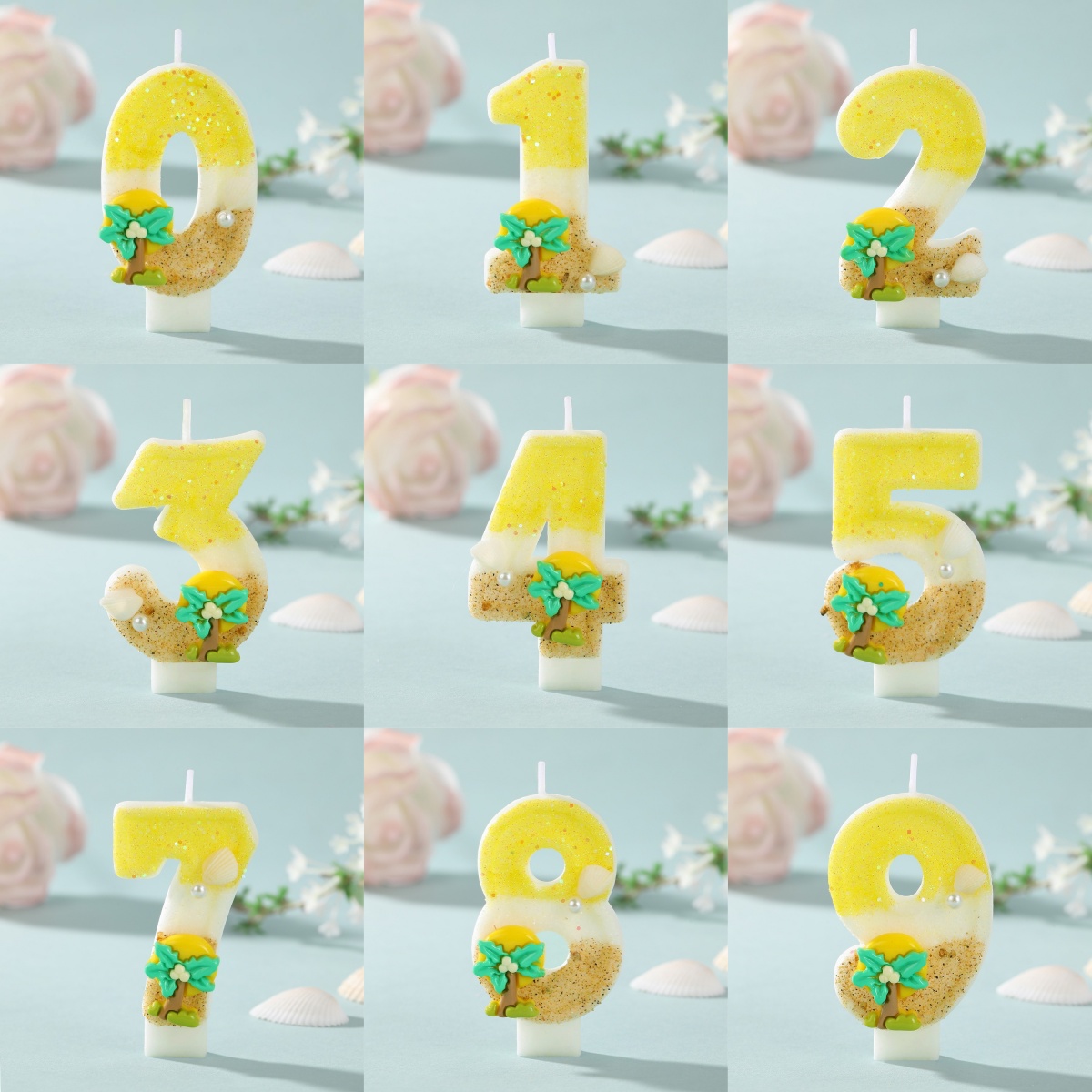 New Number Cake Candle Coconut - огляд і ціна Paraffin Wax