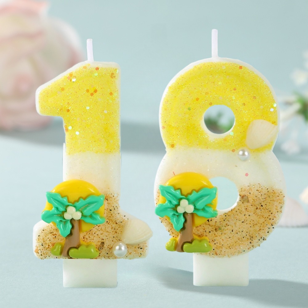 New Number Cake Candle Coconut - огляд і ціна Paraffin Wax
