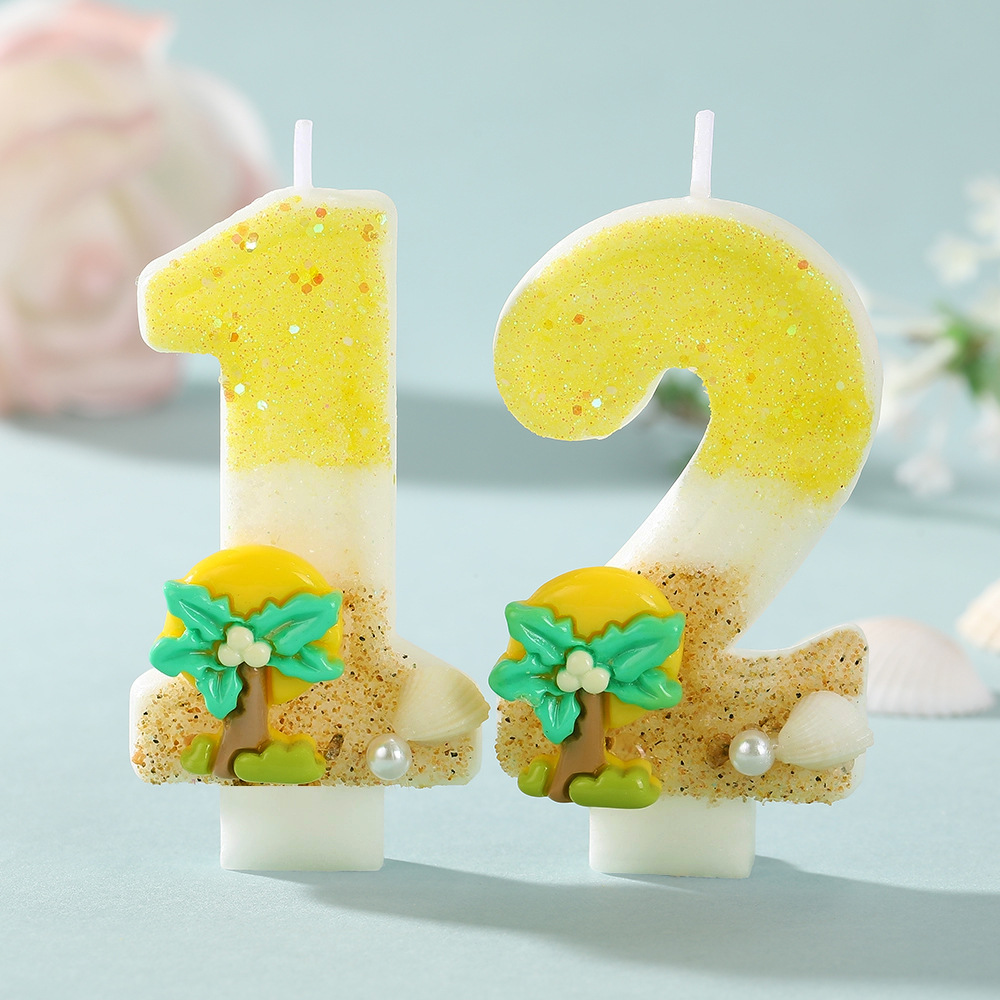 New Number Cake Candle Coconut - огляд і ціна Paraffin Wax