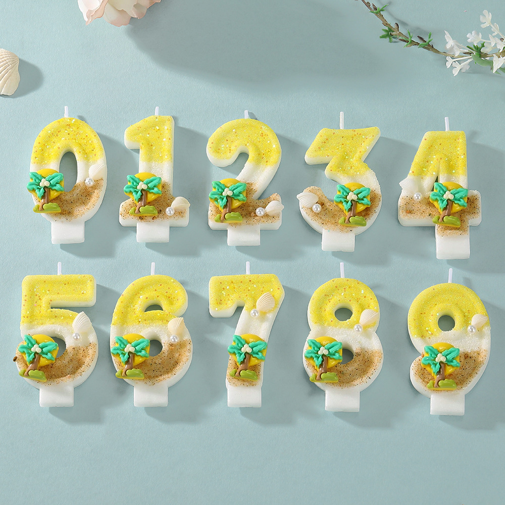 New Number Cake Candle Coconut - огляд і ціна Paraffin Wax