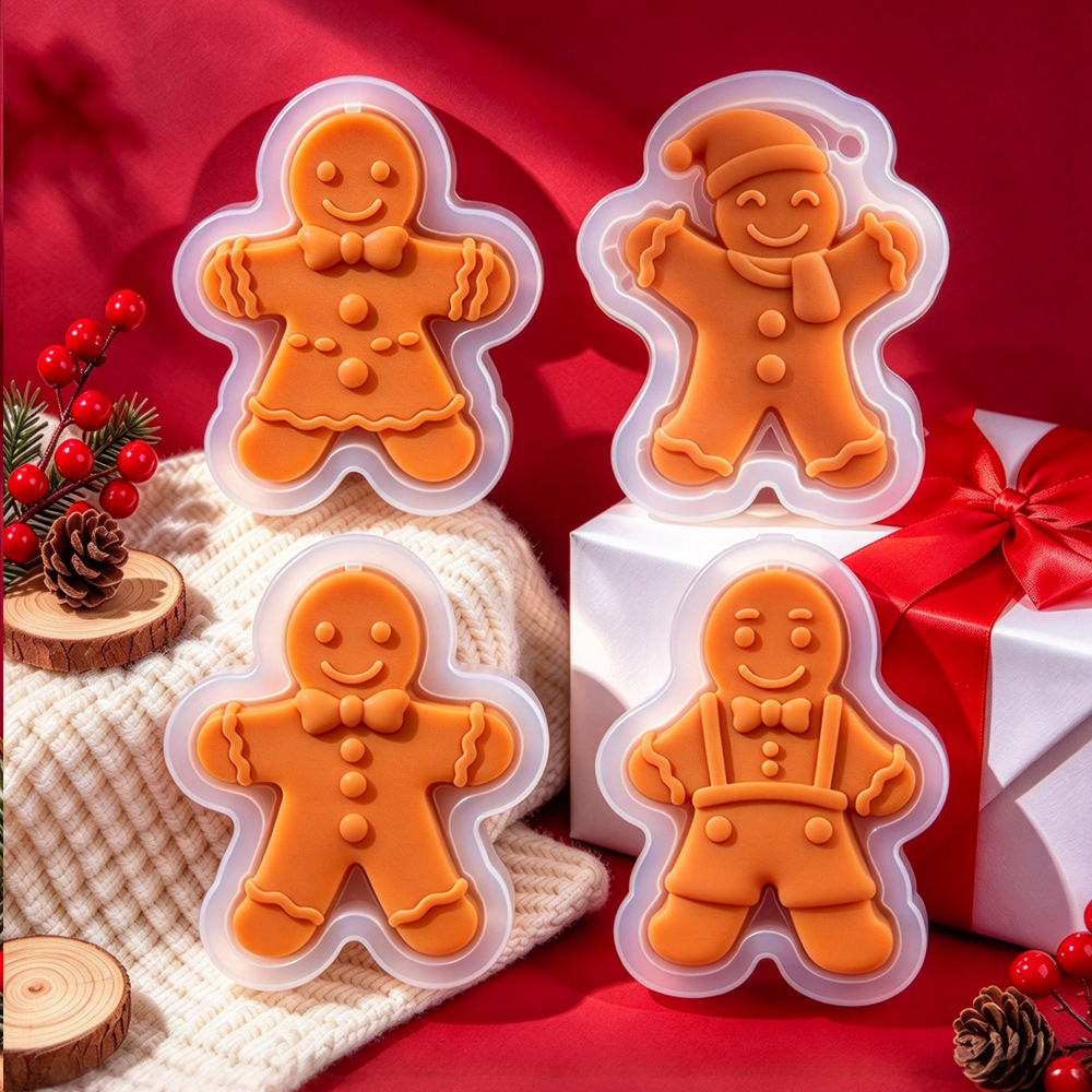 Christmas Gingerbread Man Sili - огляд і ціна Candle Molds