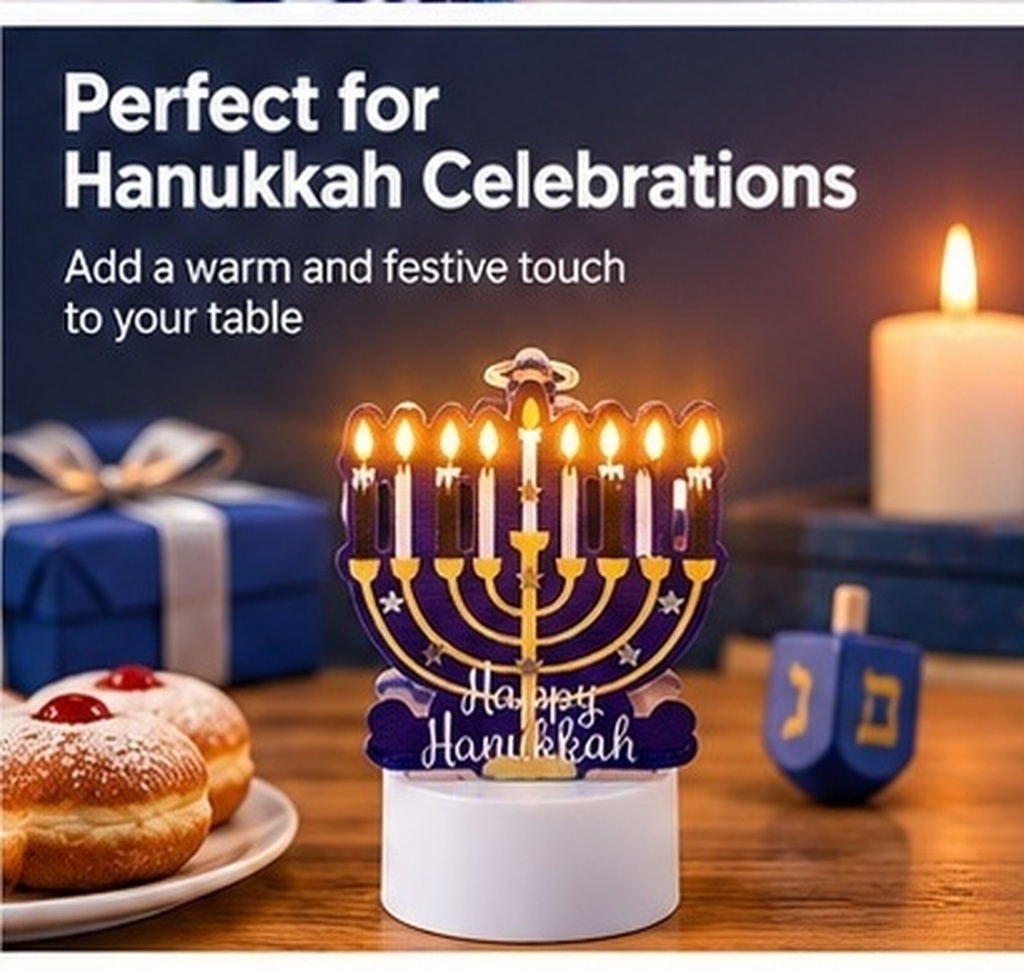 Iron LED Flameless Hanukkah Ca - огляд і ціна Paraffin Wax