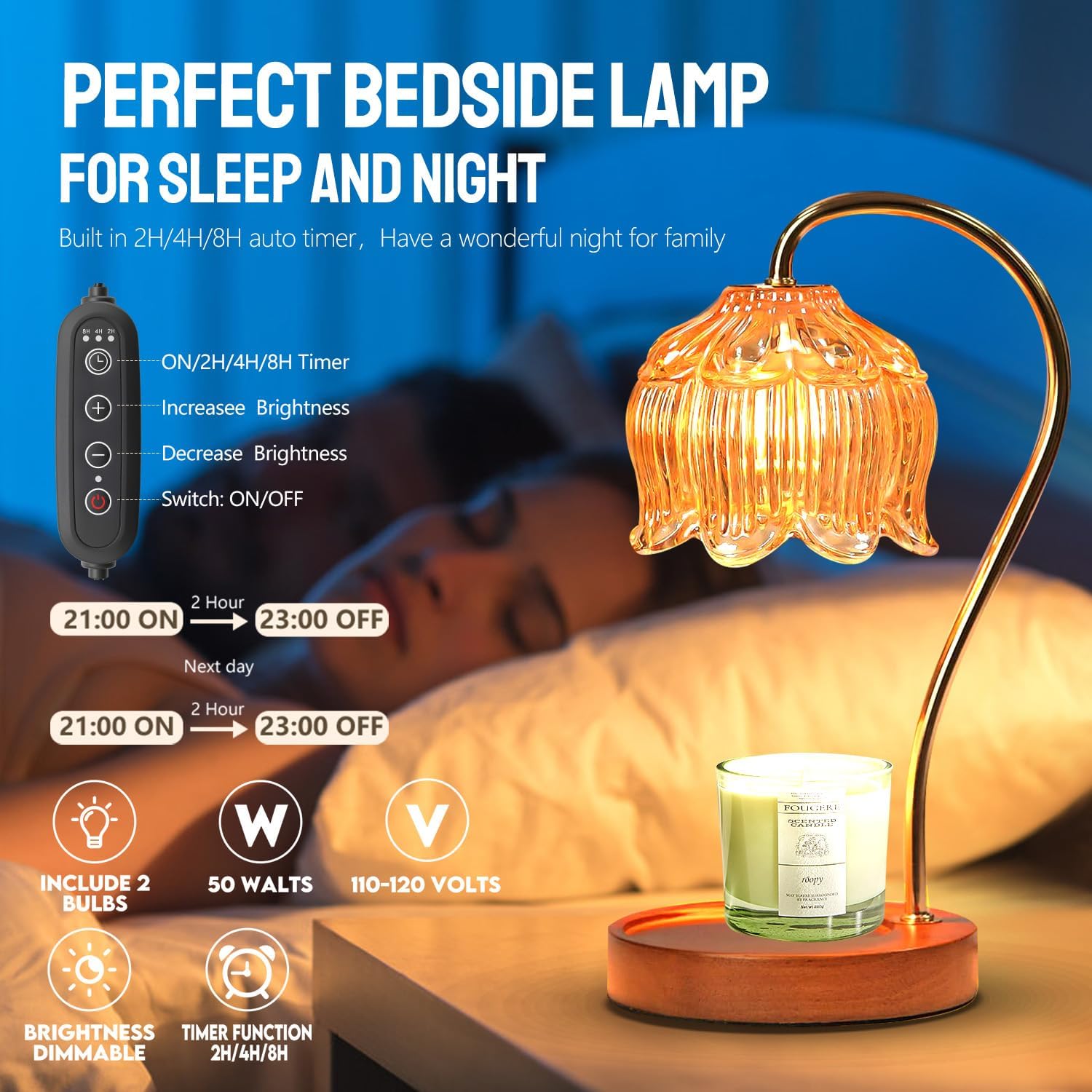 Candle Warmer Lamp with Timer  - огляд і ціна Silk Candle