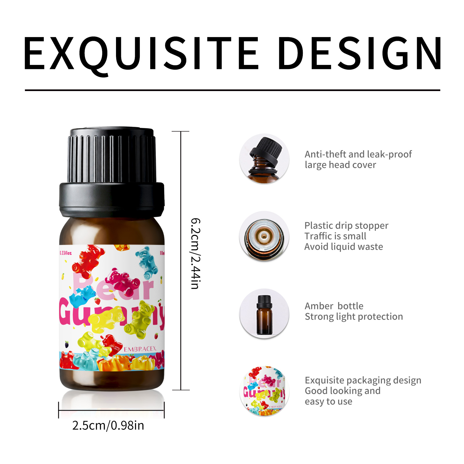 10ml Gummy Bear Fragrance Oil  - огляд і ціна Silk Candle