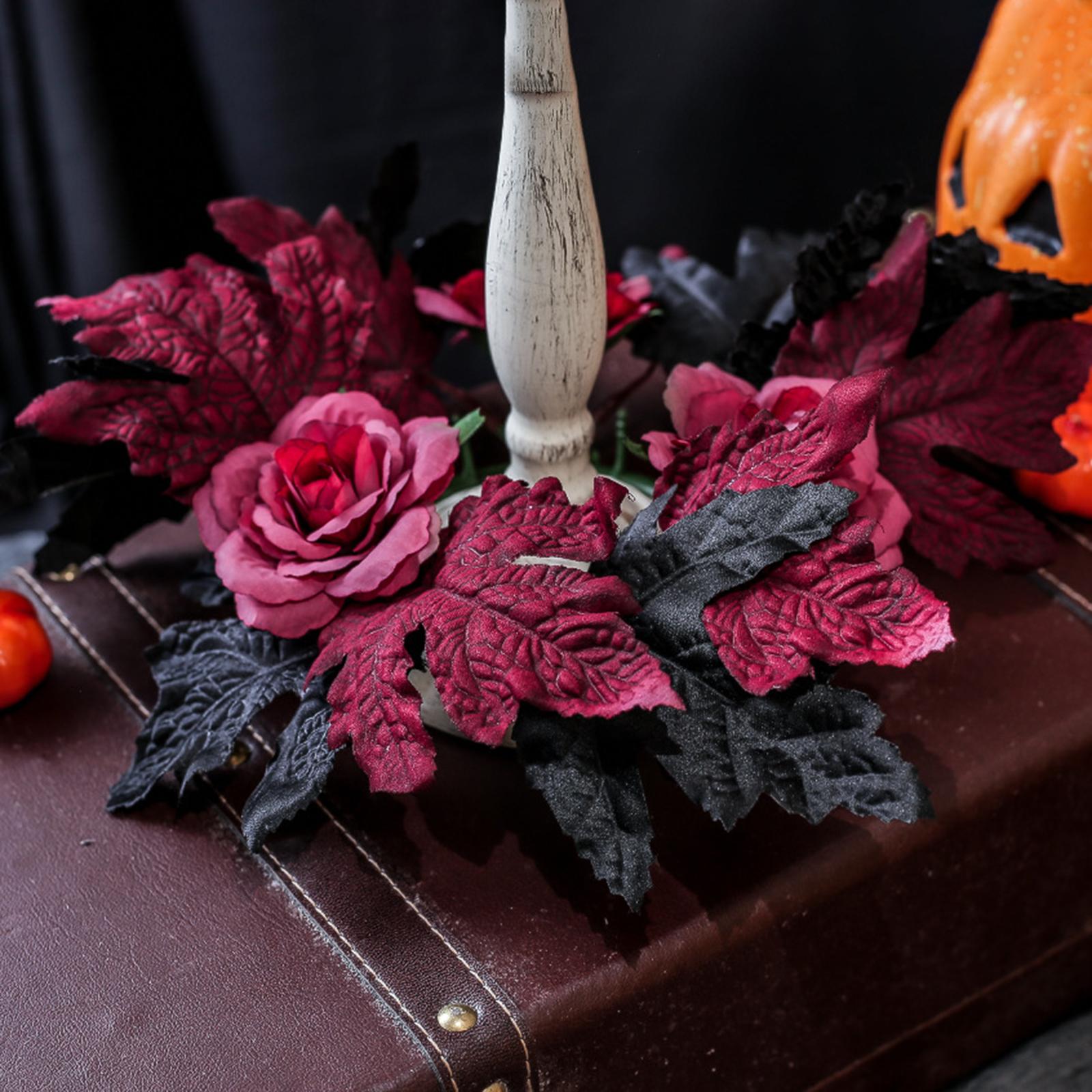 Dark Rose Halloween Wreath Sil - огляд і ціна Silk Candle
