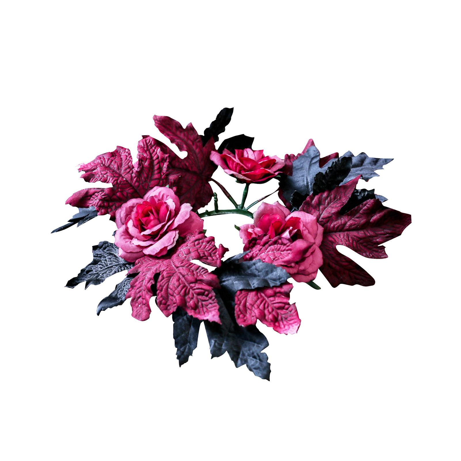 Dark Rose Halloween Wreath Sil - огляд і ціна Silk Candle
