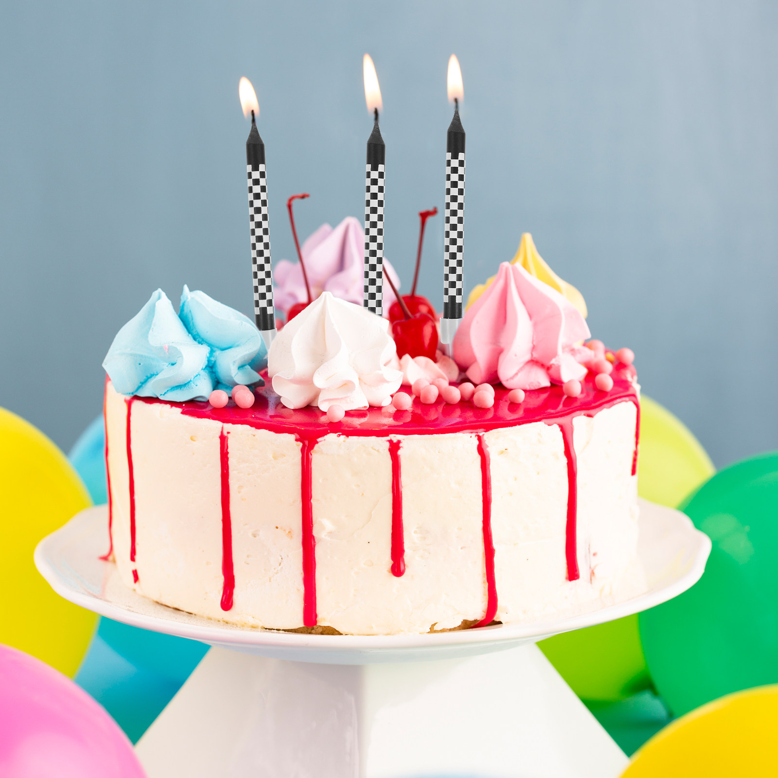 12Pcs Birthday Cake Candles St - огляд і ціна Paraffin Wax