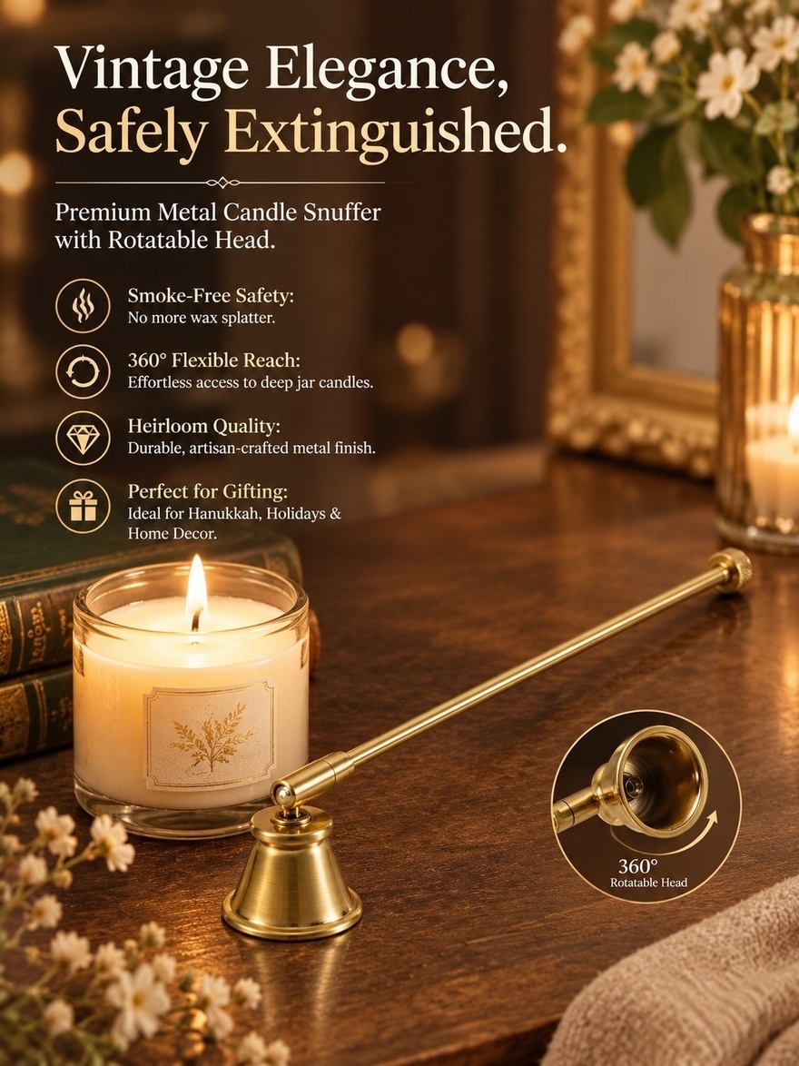 Metal Snuffer Retro Style Long - огляд і ціна Candle Wick