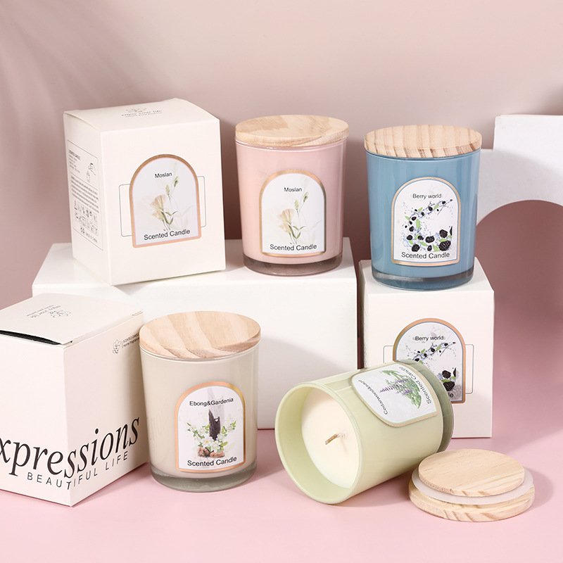 Wood cover colored glass scent - огляд і ціна Candle Fragrance