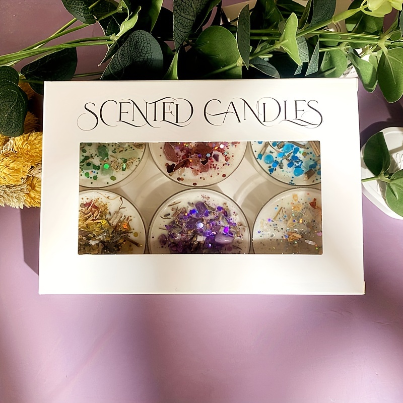 Set of 6 Scented Candles Fragr - огляд і ціна Silk Candle