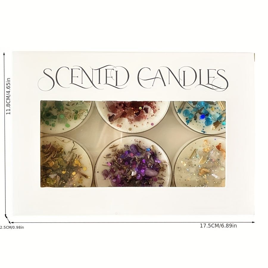 Set of 6 Scented Candles Fragr - огляд і ціна Silk Candle