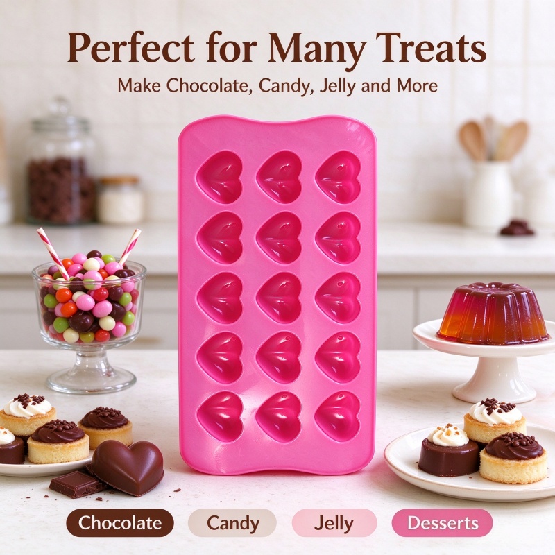 3D Love Heart Silicone Mold Fo - огляд і ціна Candle Molds