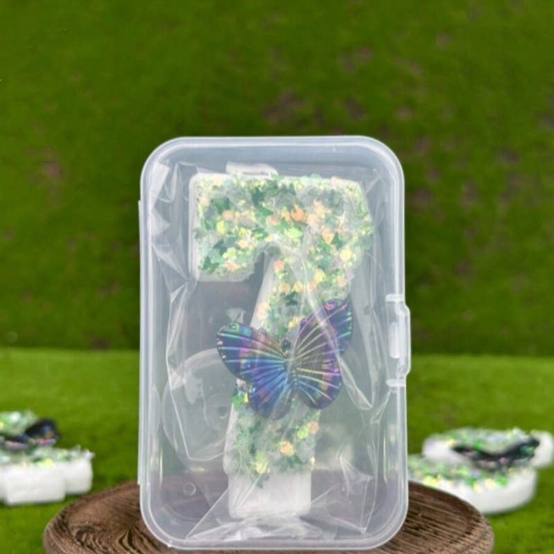 1Pc Green Sequins Number 0-9 B - огляд і ціна Paraffin Wax