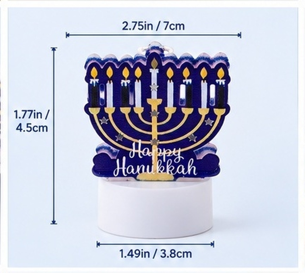 Iron LED Flameless Hanukkah Li - огляд і ціна Paraffin Wax