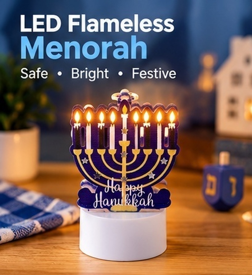 Iron LED Flameless Hanukkah Li - огляд і ціна Paraffin Wax